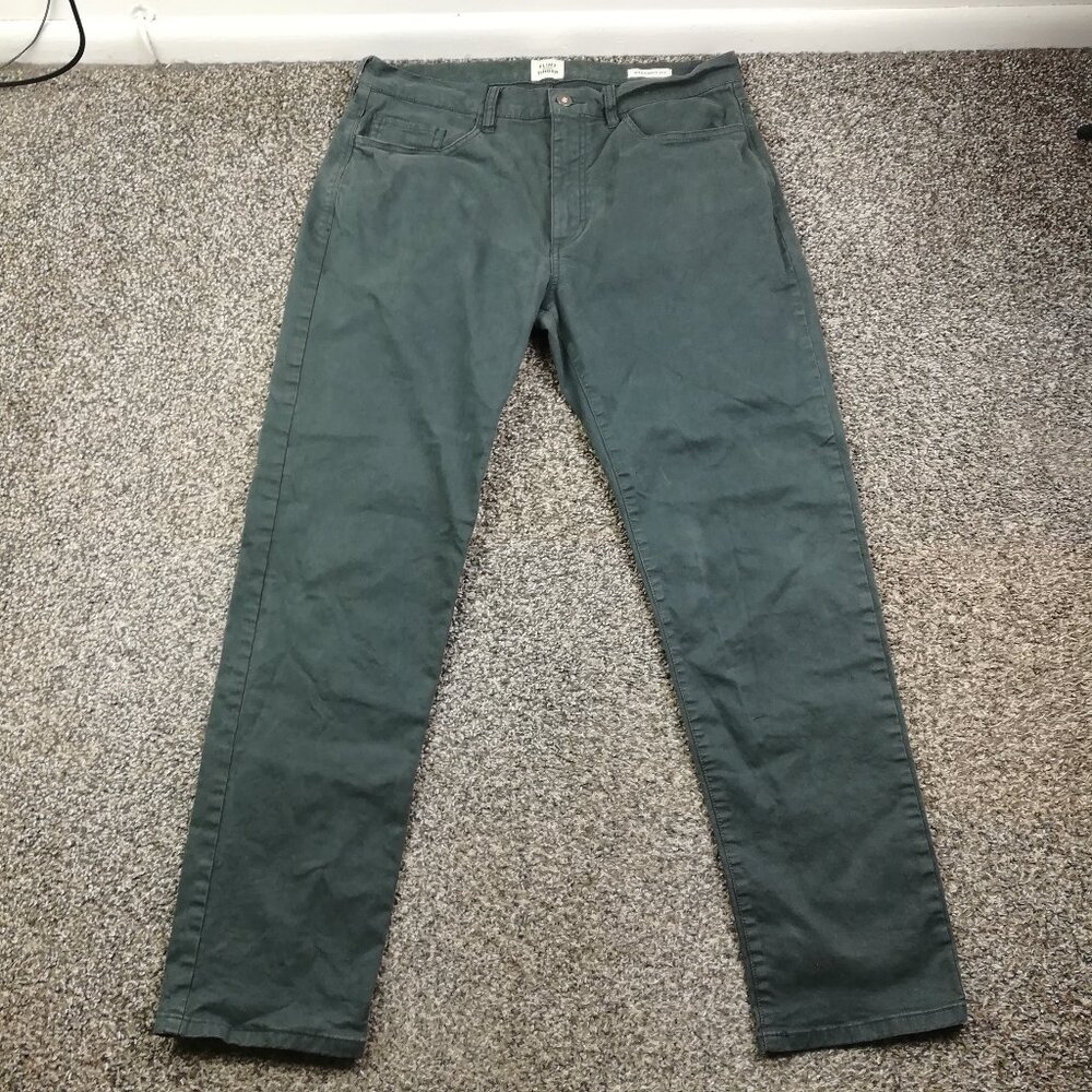 Flint & Tinder 365 Everyday Pants Chino Gray Mens 33x30 Straight Fit